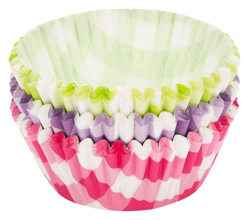 PATISSE Papierförmchen Vichy bunt 5cm 