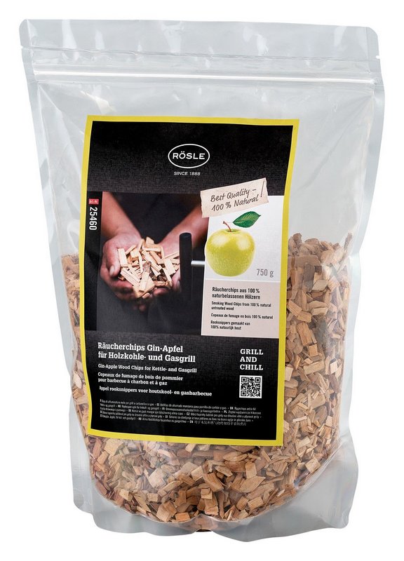 RÖSLE Räucherchips Gin Apfel 