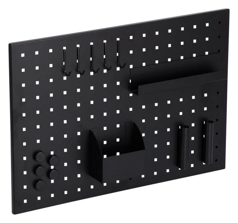 ZELLER Magnet Memobord Metall schwarz 