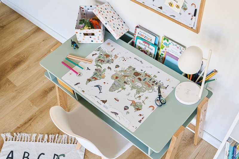 ZELLER Magnet Memobord Weltkarte 