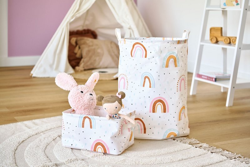 ZELLER Aufbewahrungskorb Rainbow Canvas 