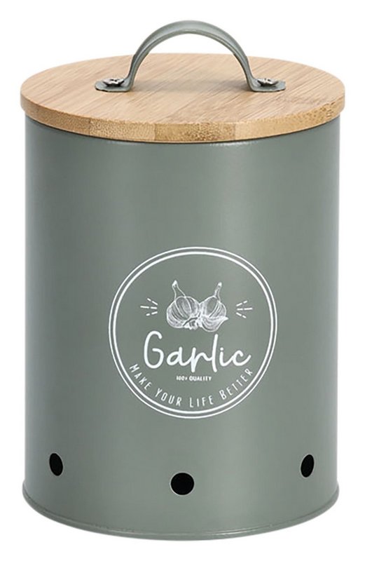 ZELLER Vorratsdose Garlic mit Bambusdeckel grün 