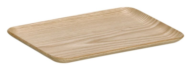 ZELLER Serviertablett Holz Eichenfurnier 