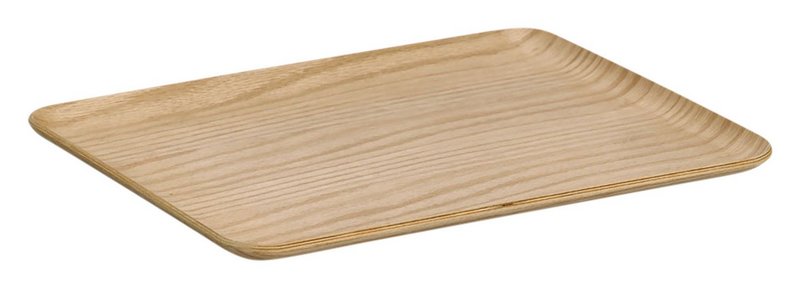 ZELLER Serviertablett Holz Eichenfurnier 