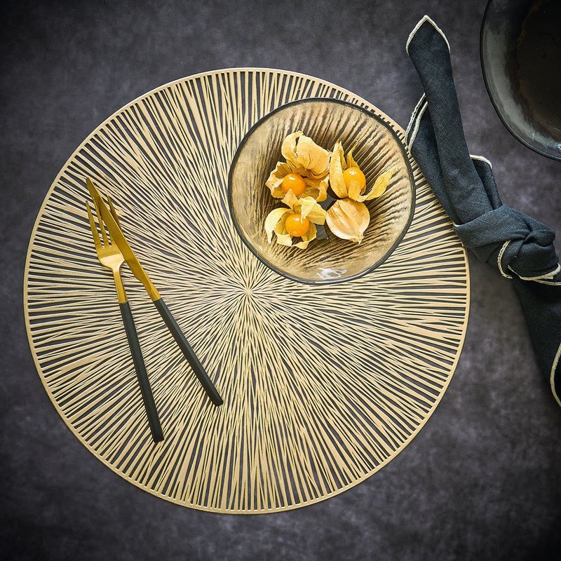ZELLER Tischset PVC gold 