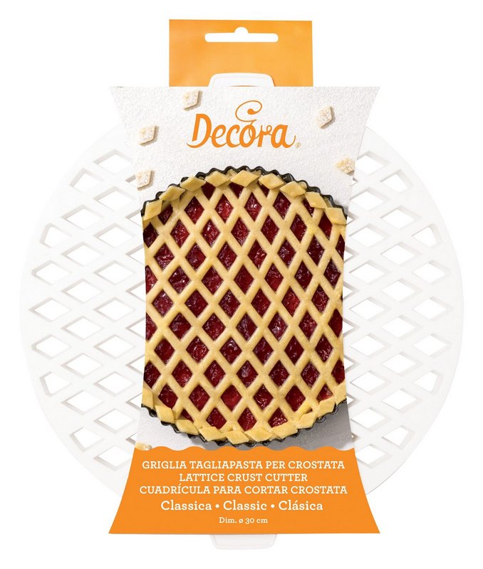 DECORA Deko-Gitterstanze für Tartes-Linzertorten Classic ø 30 cm 