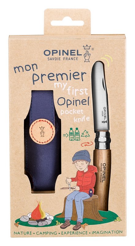 OPINEL Messer Nr. 7 Etui Box Junior Mein erstes Opinel 8 cm 