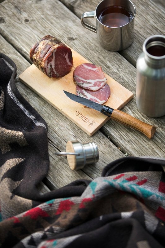 OPINEL Messer Nr. 8 Eiche Black Oak Edition in Holzbox 8.5 cm 