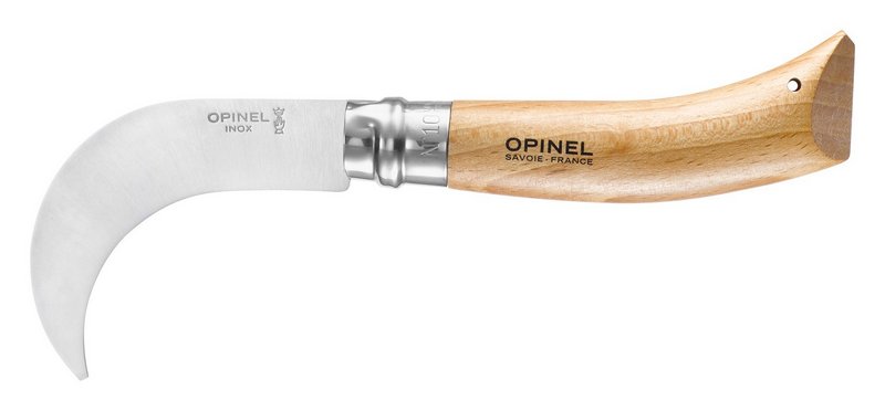 OPINEL Messer Nr. 10 Gartenhippe Buchenholzgriff in Box 10 cm 
