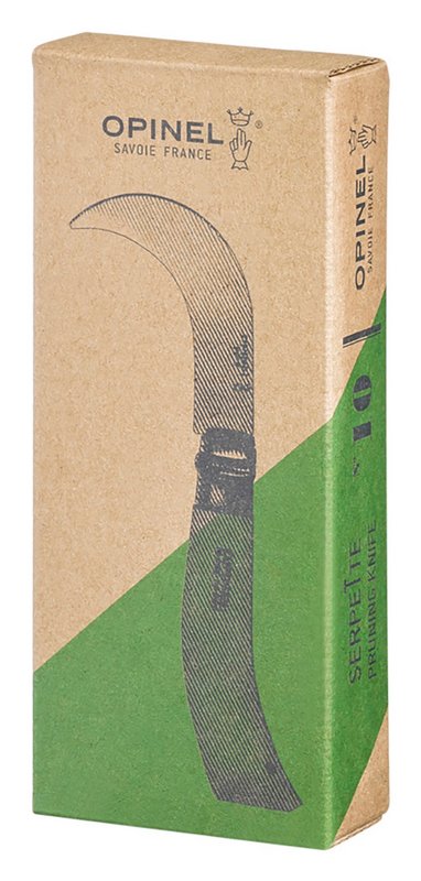 OPINEL Messer Nr. 10 Gartenhippe Buchenholzgriff in Box 10 cm 
