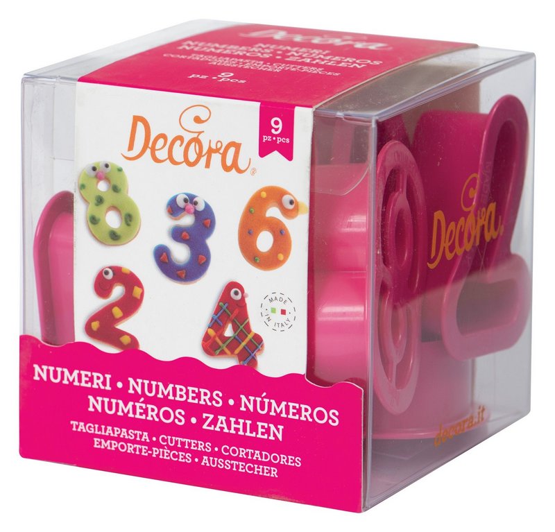DECORA Ausstecher Zahlen 9er-in Box 