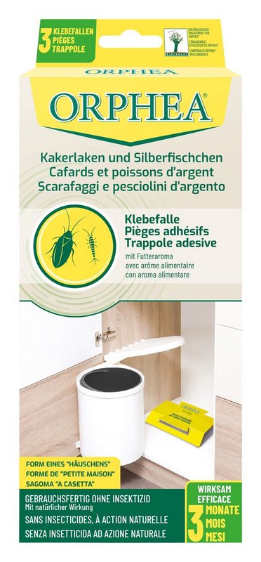 ORPHEA Silberfischchenfalle und Kakerlaken 