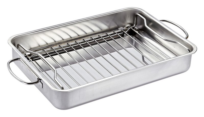 KÜCHENPROFI Grill- und Ofenbräter Style BBQ Inox 3.6 l 34x24x5.5 cm 