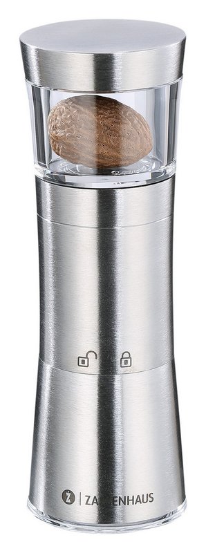 ZASSENHAUS Muskatmühle Mephisto mit Vorratsfach und Aromaschutzdeckel 