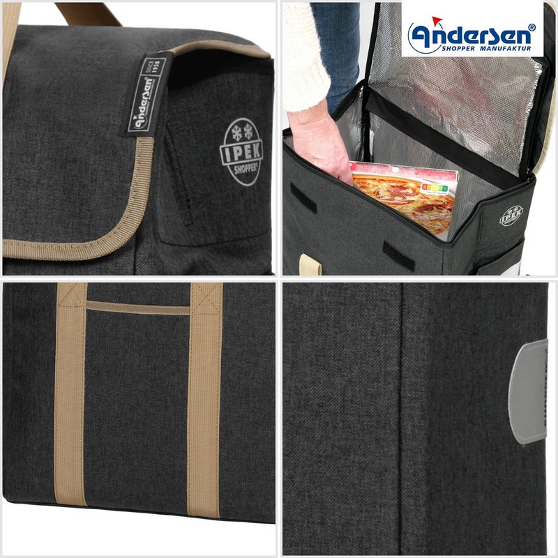 ANDERSEN Einkaufswagen Scala Ipek Mi Thermo schwarz 