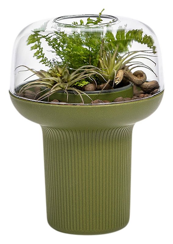 PLASTIA Pflanzengefäss Humidarium grün 26.5x20 cm 
