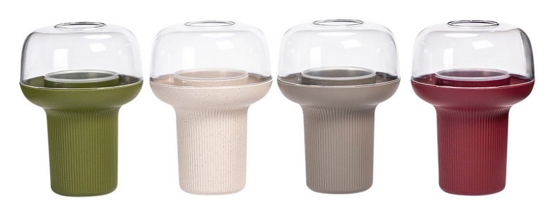 PLASTIA Pflanzengefäss Humidarium grün 26.5x20 cm 