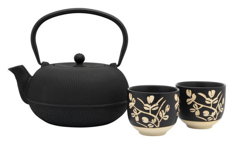 BREDEMEIJER Teeset Sichuan schwarz ecru 