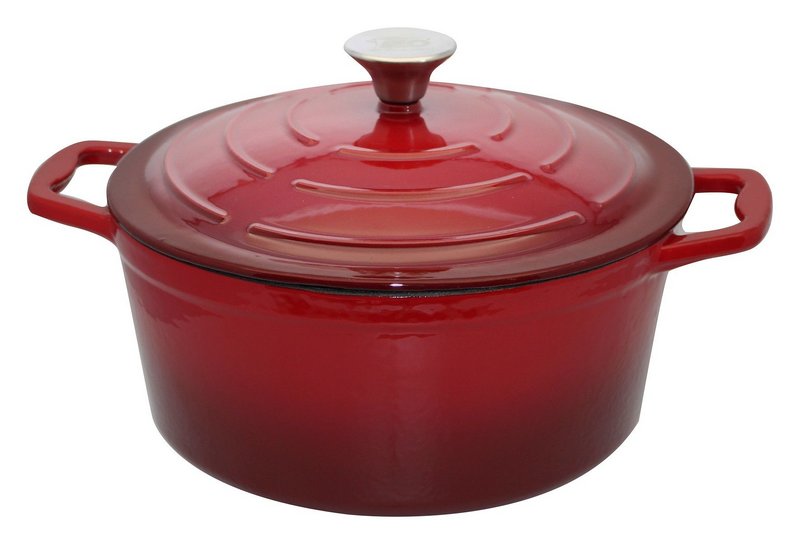 ELO Bräter Gusseisen rot creme emailliert 4.2 l 