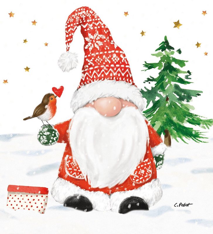 PPD Servietten Christmas Buddy 
