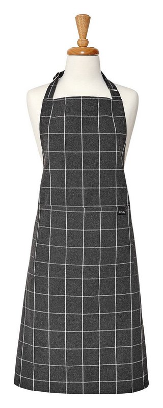 LADELLE Küchenschürze Eco Check charcoal 