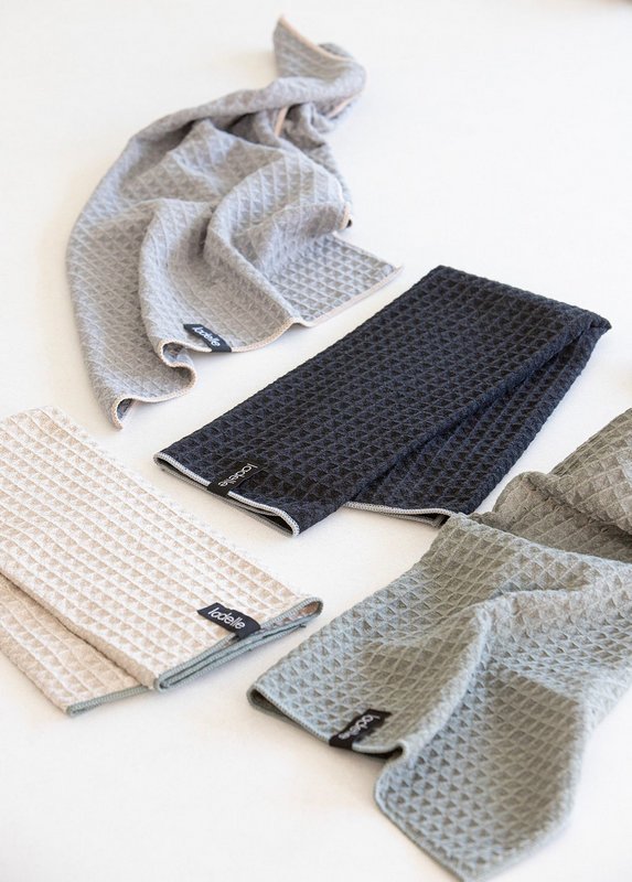 LADELLE Küchentuch Mega Waffle taupe 