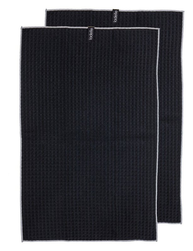 LADELLE Küchentuch Mega Waffle black 