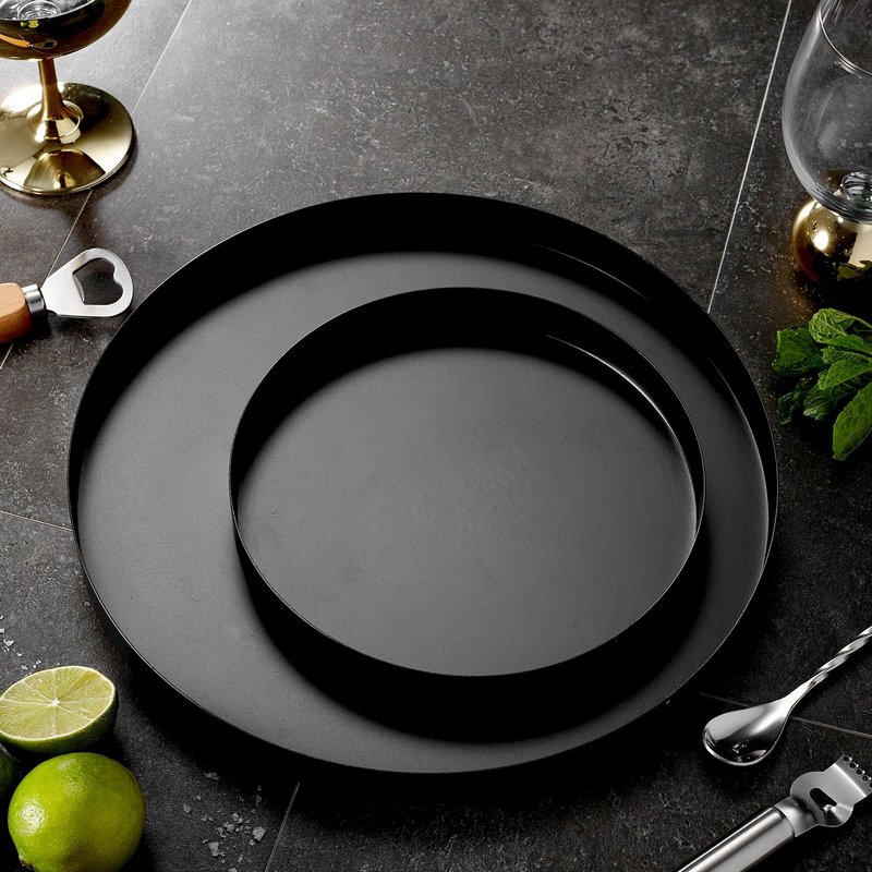 TEMPA Serviertablett 2er Set Aurora black matt 