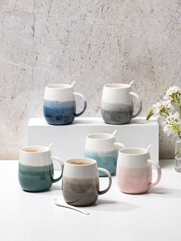 LADELLE Tasse mit Löffel Immerse brown 0.38 l 
