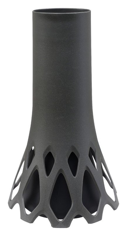 PLASTIA Vase Roseta mit Sockelgewicht anthrazit 1 l 