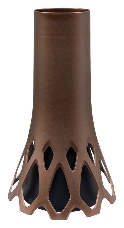 PLASTIA Vase Roseta mit Sockelgewicht bronze 1.3 l 