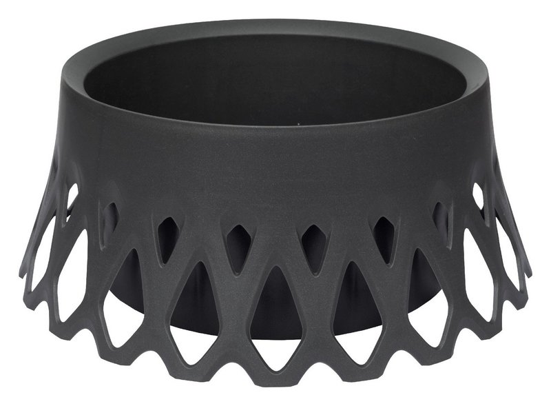 PLASTIA Pflanzschale Roseta mit Wasserspeicher anthrazit 30 cm 