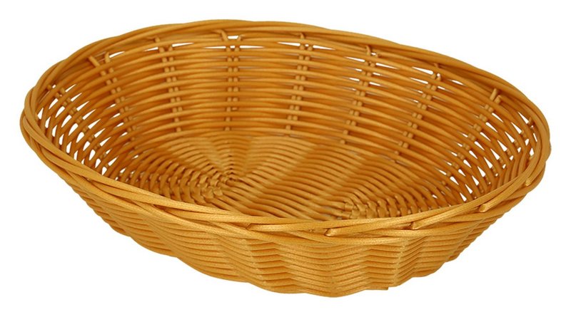 METALTEX Brotkorb oval PP Metalldraht beige 