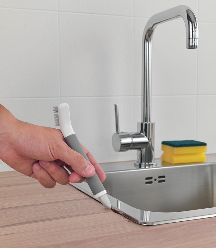 METALTEX Fugenbürste 2in1 Borsten und Schaber 