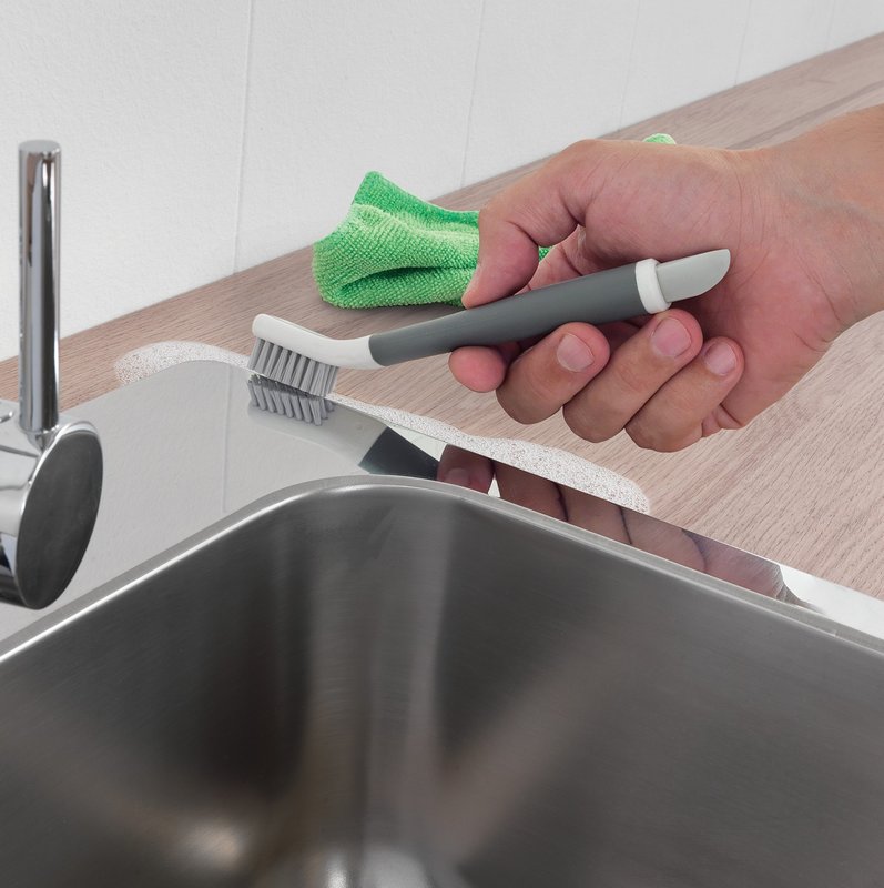 METALTEX Fugenbürste 2in1 Borsten und Schaber 