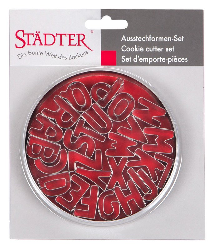 STÄDTER Ausstecher in Dose Buchstaben 2.5 cm 