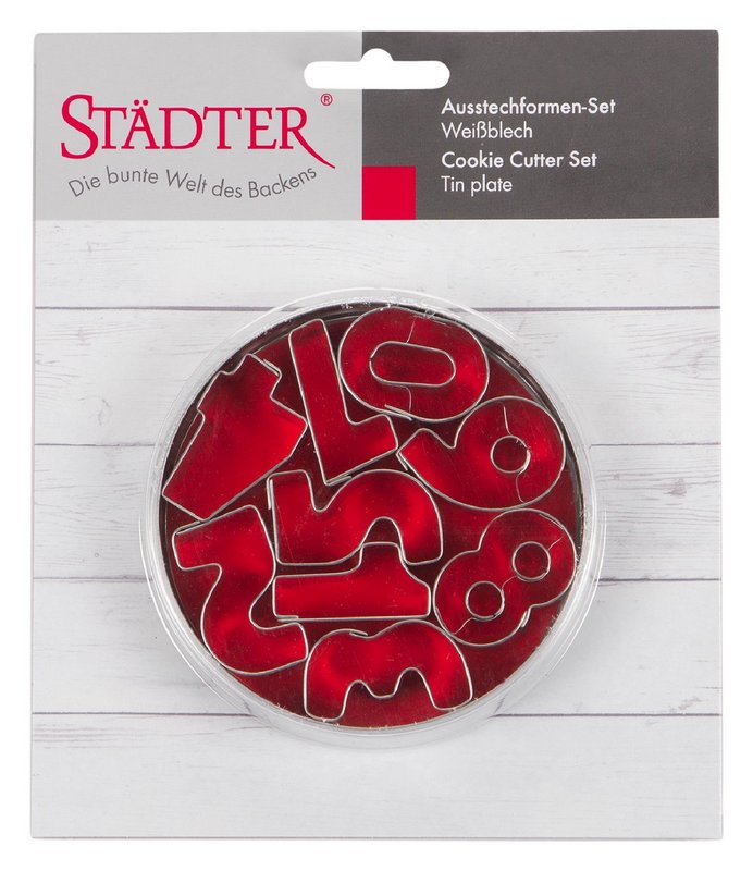 STÄDTER Ausstecher in Dose Zahlen 3.5 cm 