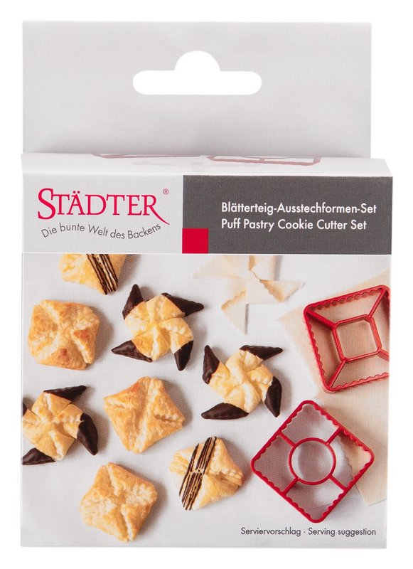 STÄDTER Ausstecher Set Blätterteig 