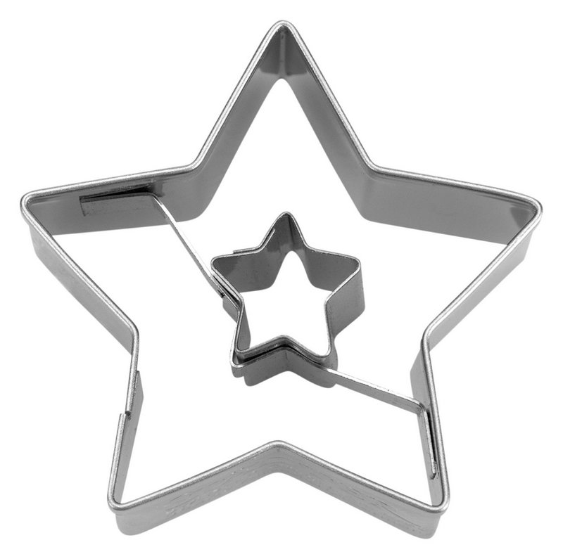 STÄDTER Ausstecher Stern in Stern 4 cm 
