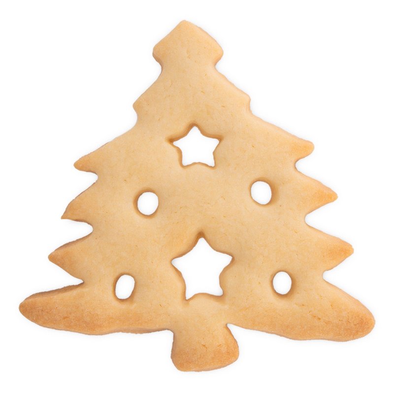 STÄDTER Ausstecher Tannenbaum 8x7.5x2.5 cm mit Ausstanzungen 