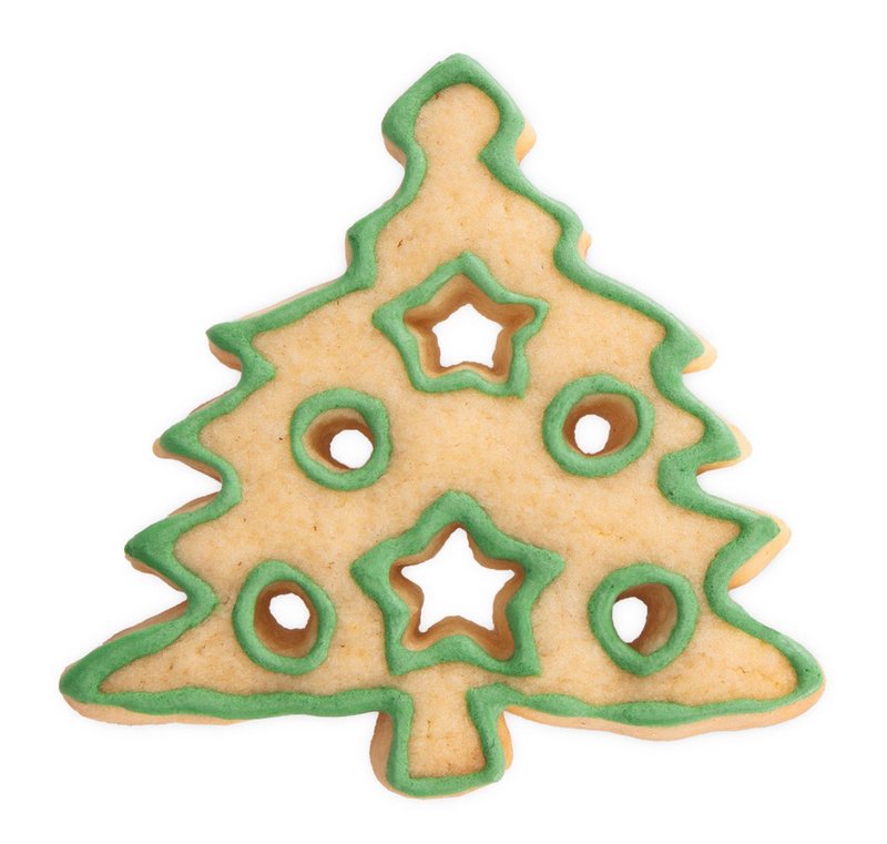 STÄDTER Ausstecher Tannenbaum 8x7.5x2.5 cm mit Ausstanzungen 