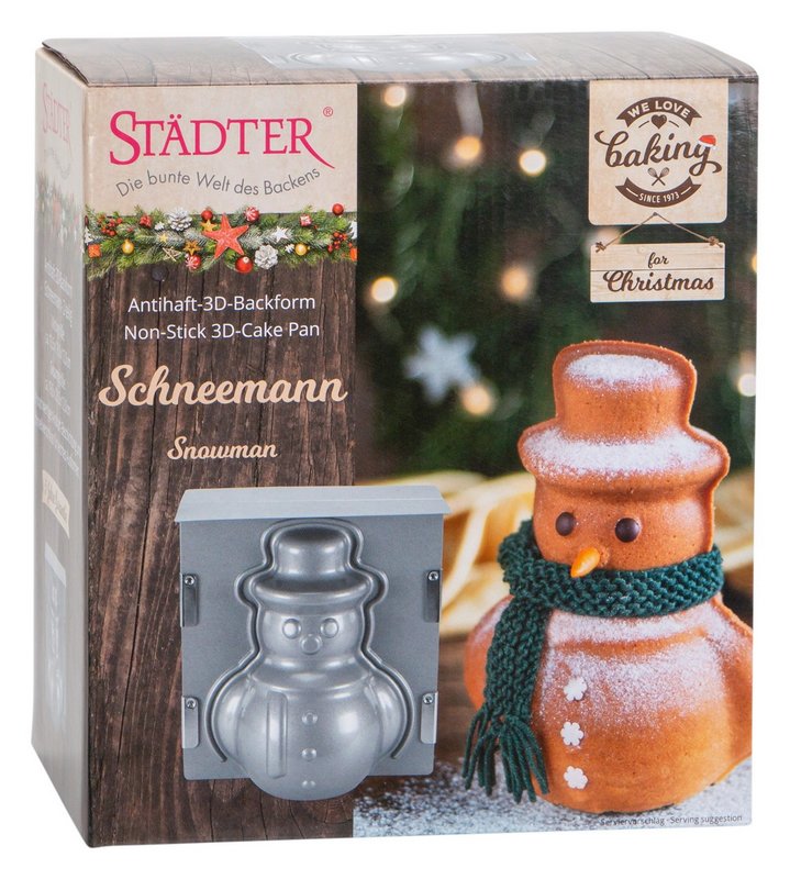 STÄDTER Backform 3D Schneemann 