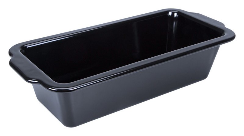 STÄDTER Brotbackform Emaille 26x11.5x7.5 cm schwarz We love baking 