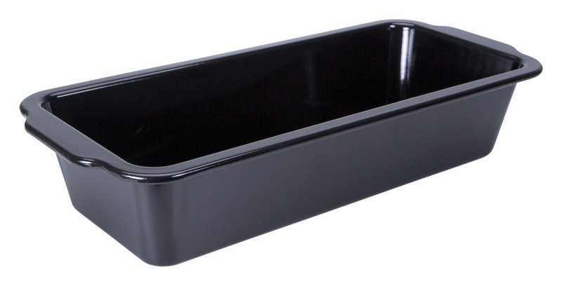 STÄDTER Brotbackform Emaille 35x14.5x8 cm schwarz We love baking 