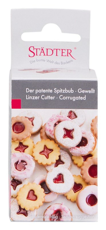 STÄDTER Linzer Ausstecher Set Spitzbub gewellt 