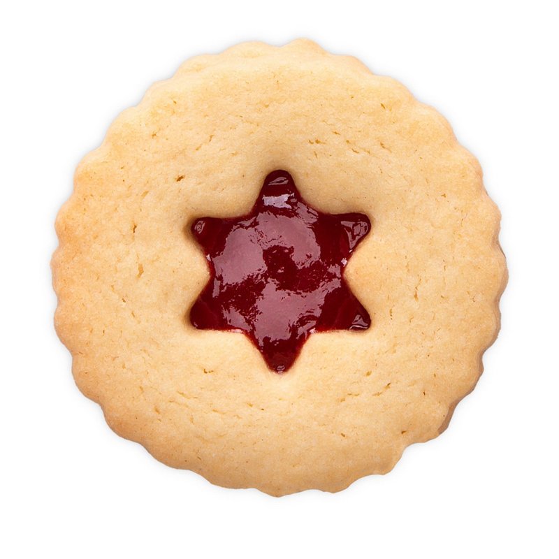 STÄDTER Linzer Ausstecher Stern rot gewellt 