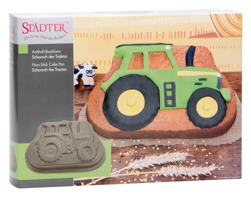 STÄDTER Motivbackform Schorsch der Traktor 29.5x18x6 cm 