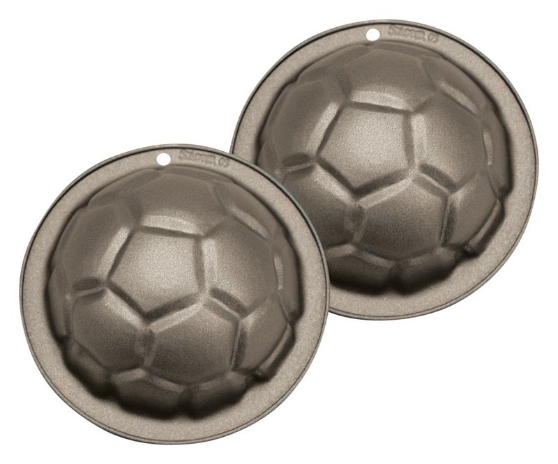 STÄDTER Motivbackformen Mini 2er Set Pepe der Fussball ø 8.5x4 cm 
