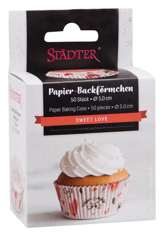 STÄDTER Papier Backförmchen Maxi Sweet Love 