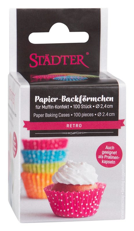 STÄDTER Papier Backförmchen Retro 